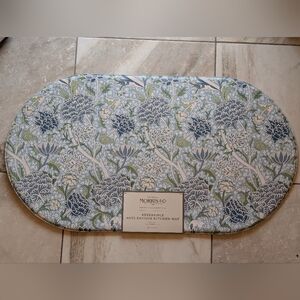 Blue and Green Anti-Fatigue Kitchen Mat